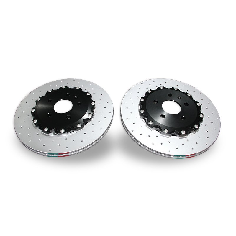 High Quality Custom 2 Piece Auto Car High Carbon Alloys Combination Brake Disc for Audi TT Front OE# 8j0615301e