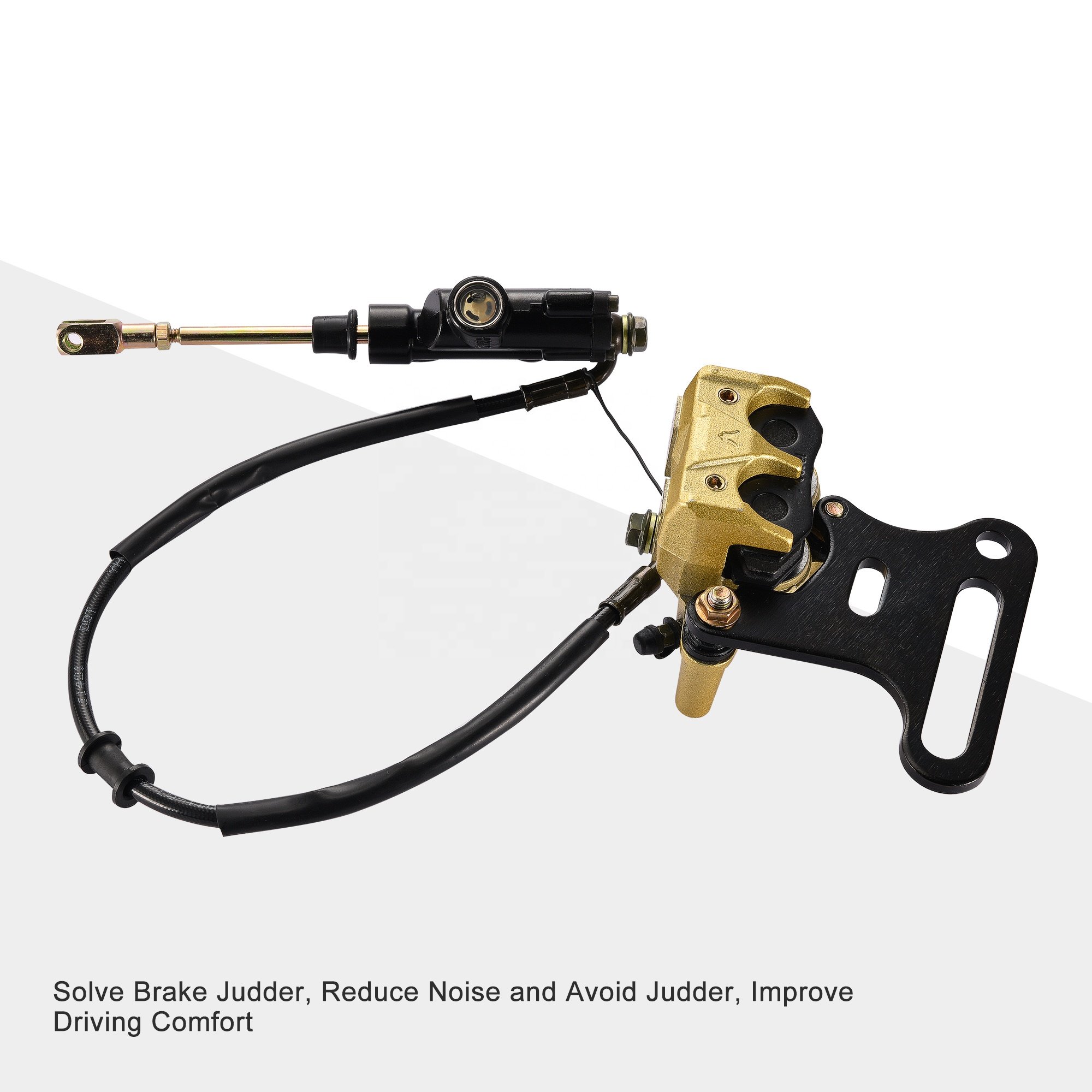 GOOFIT Rear Hydraulic Caliper Brake Master Cylinder Assembly Replacement for 70cc 110cc 125cc 150cc Atv Quad