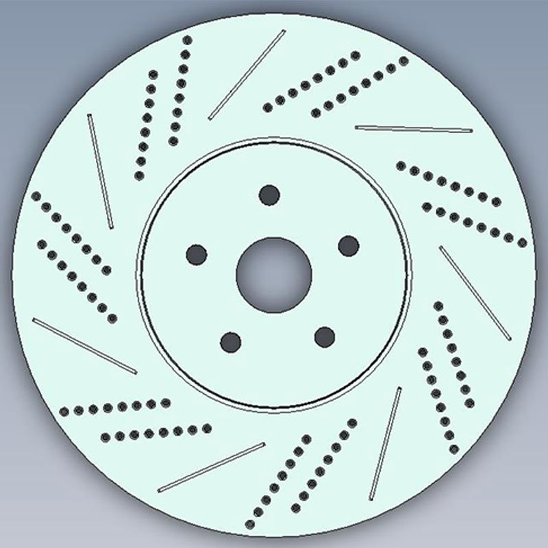 Factory Wholesales Car Auto Brake Disc Front Brake Rotor for Toyota Camry 2007-2010 43512-33130 43512-06120