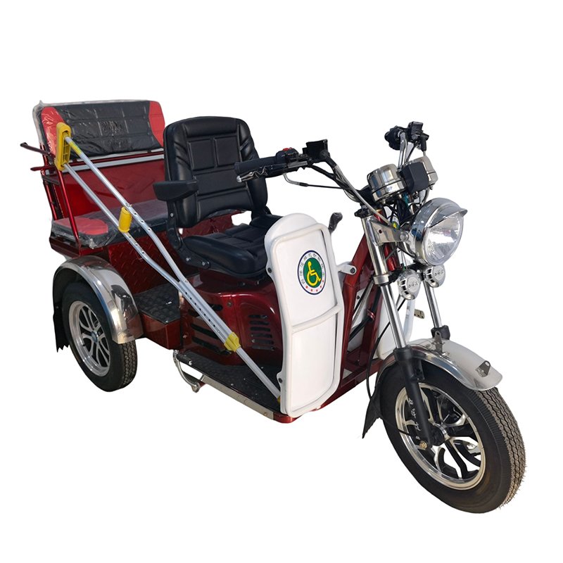 China Gasoline Tricycle Handicapped 110cc Trike Gas Scooter