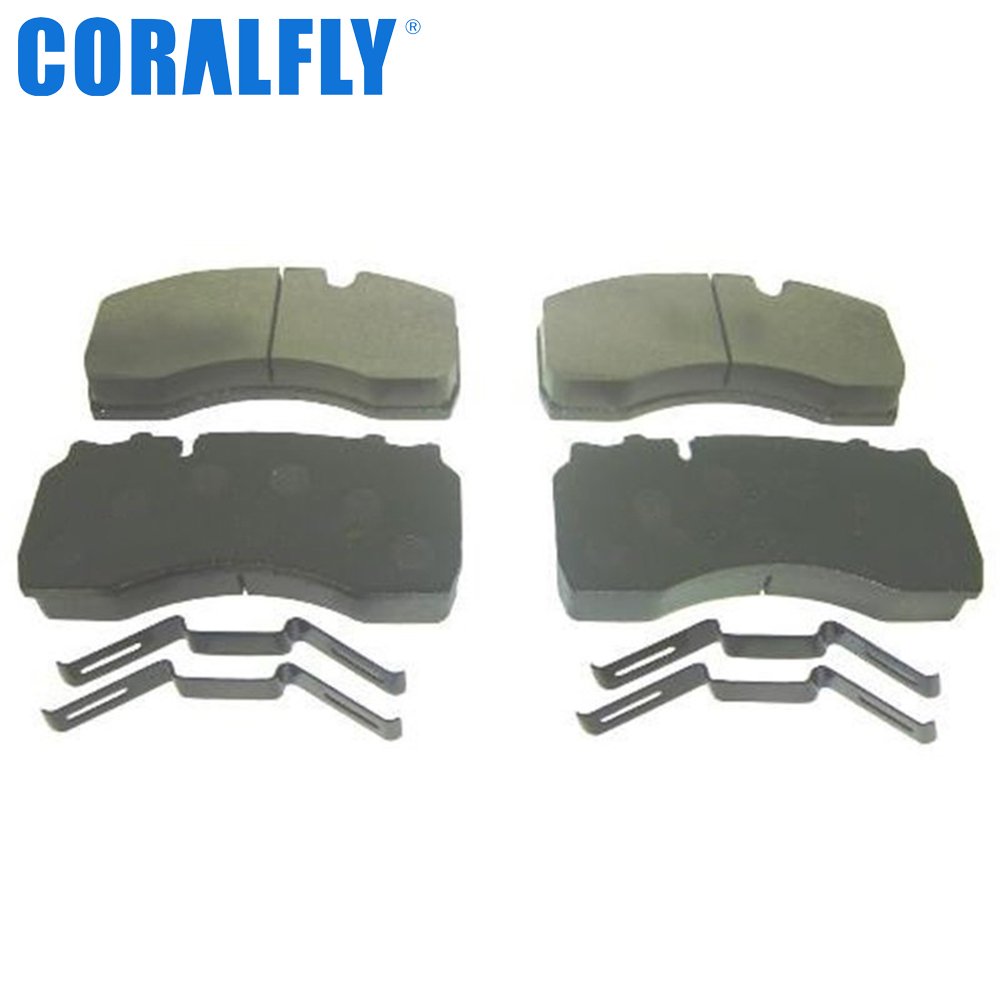 Coralfly Truck Brake Pads WVA29142 for DAF 1440504 DAF 144 0504 RENAULT TRUCKS 5001 855 902 RENAULT TRUCKS 5001855902