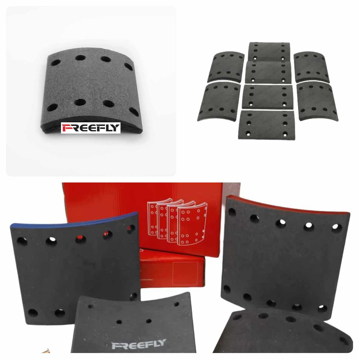 Rear Axle Brake Linings 19574 Truck/Bus Liner Brake Set 8'' Suit BC/80/1 Brake Parts for BPW/KASSBOHRER Axle
