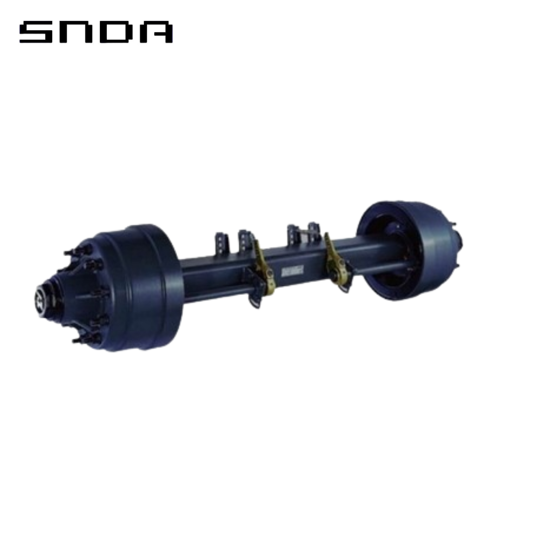 20TTrack1580mm American Steel Drum Brake Axle Heavy Duty Welding for Semi Trailer Both New and Used Conditions