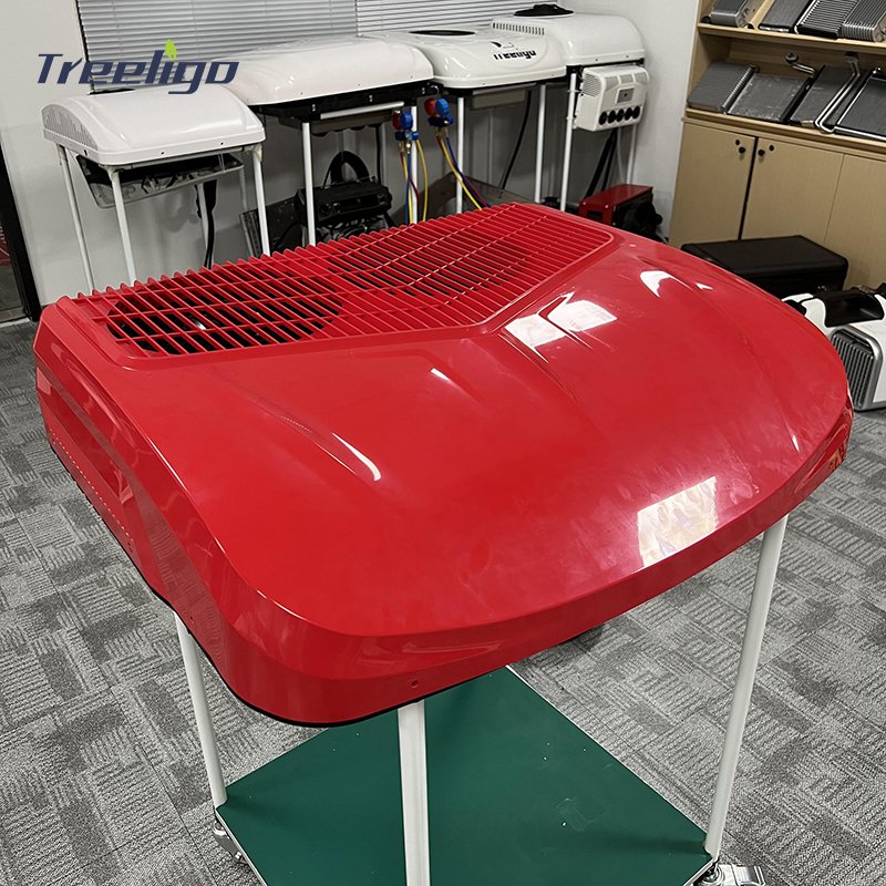 Dual Fan Rooftop Truck Air Conditioner 12v 24v Parking Cooler Apu Car Air Conditioner for Cab Tractor Bus Truck Caravan
