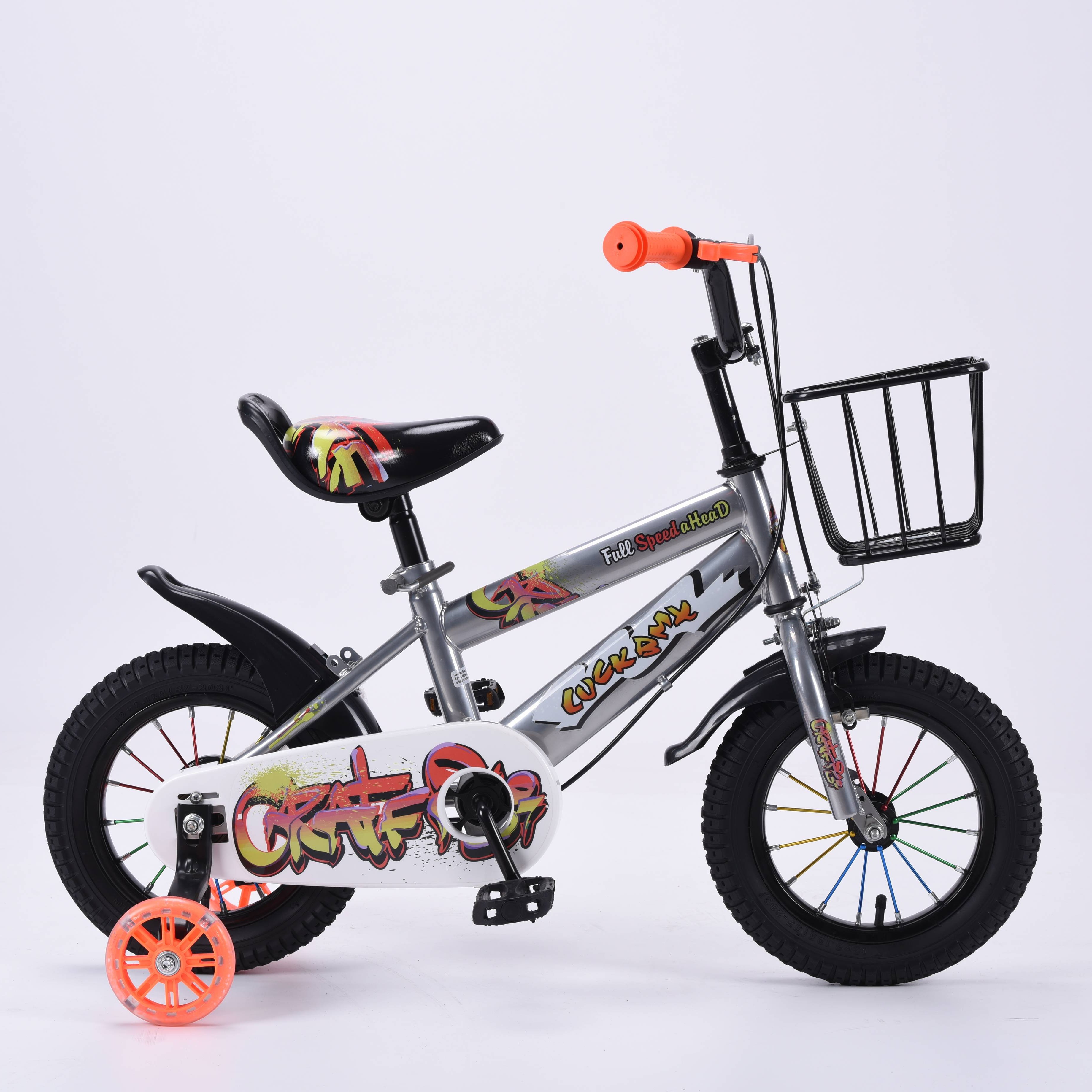 New Stock Kids' Bike 12-20 Inch Steel Bicycle for Girls 2-10 Years Single Speed Brake Children's Bicycle with Comfortable Ride