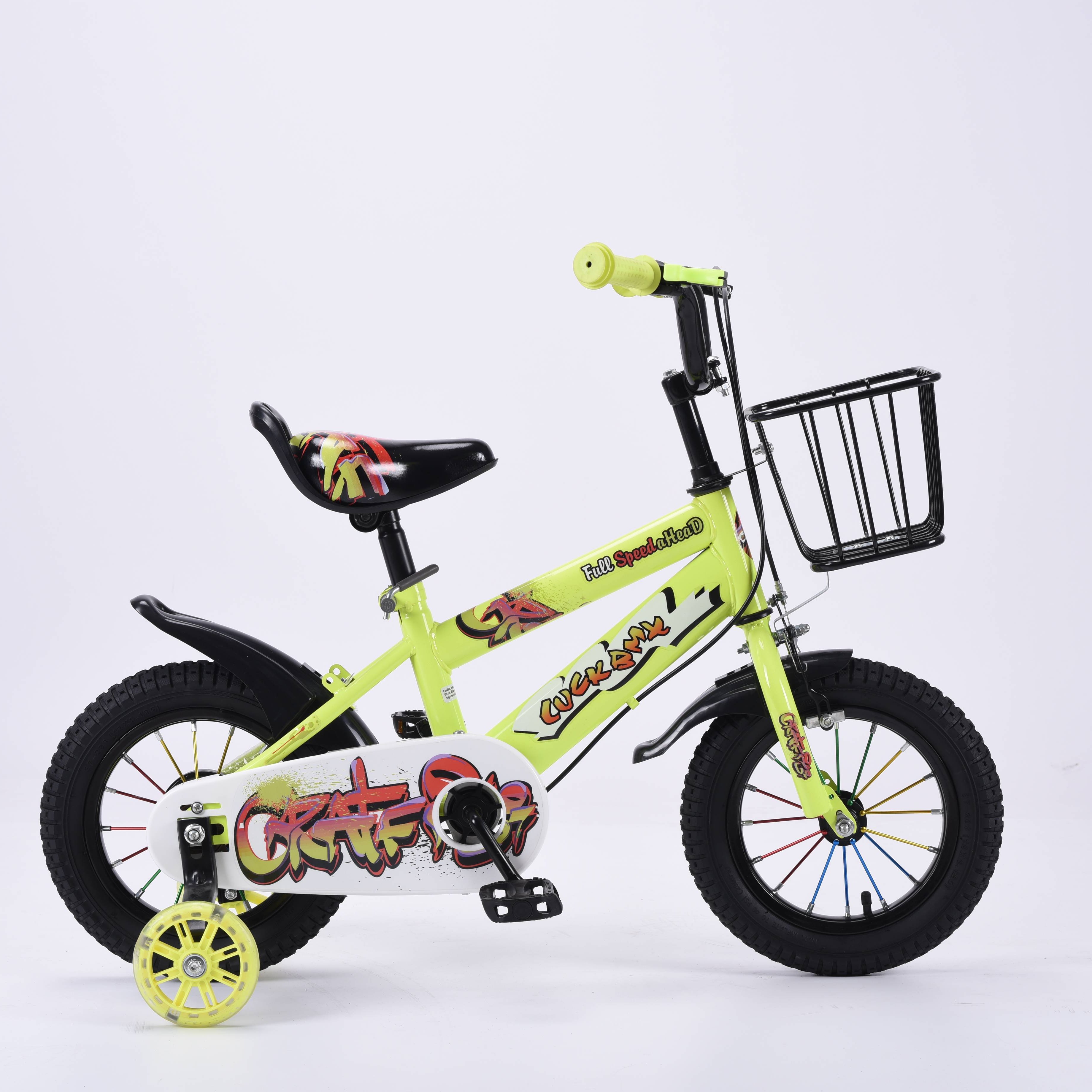 New Stock Kids' Bike 12-20 Inch Steel Bicycle for Girls 2-10 Years Single Speed Brake Children's Bicycle with Comfortable Ride
