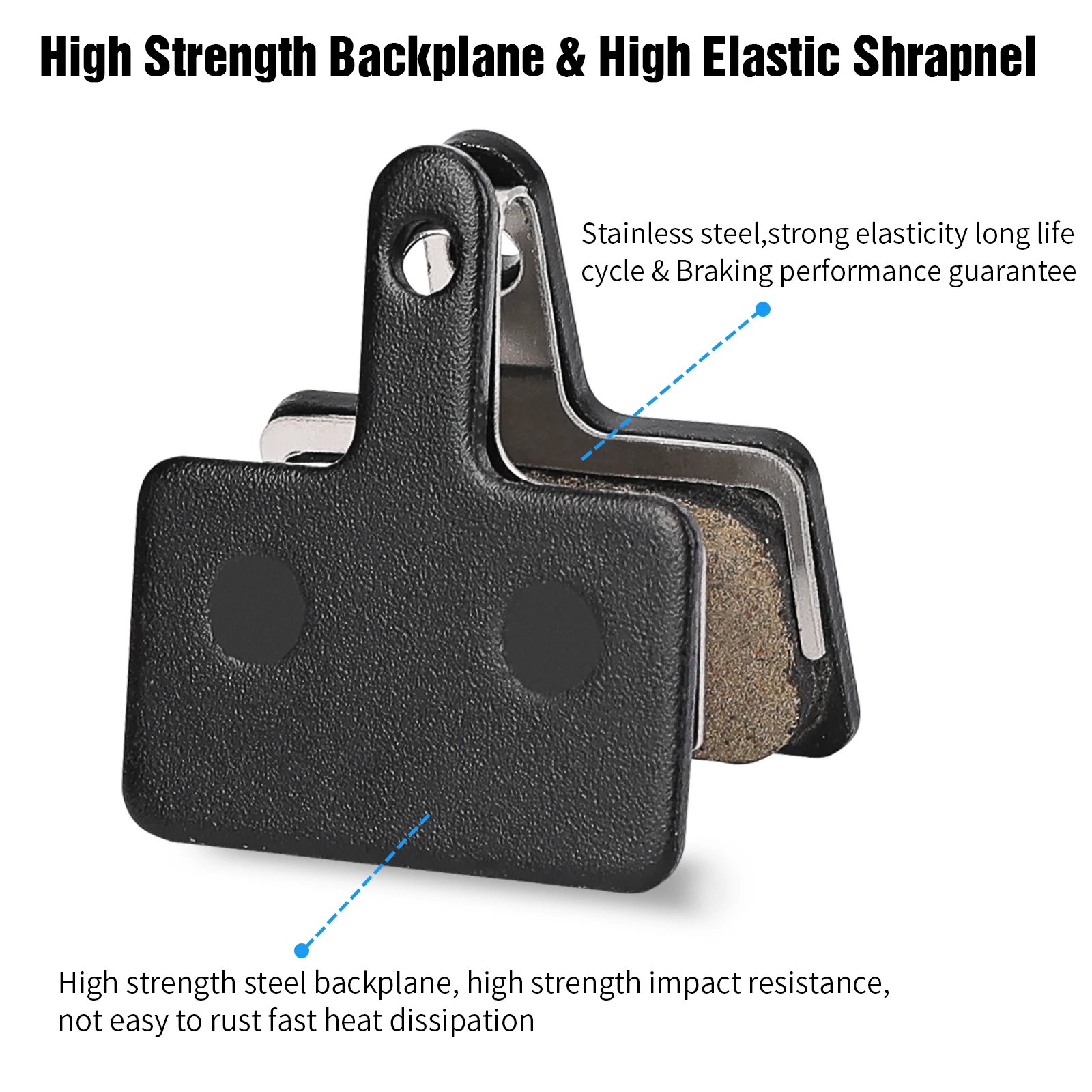 OEM Customized Semi Metal Resin Mountain Bicycle Disc Brake Pads Bicycle Brake Pad Fit for MTB Road Bike Electric Bike Ebike