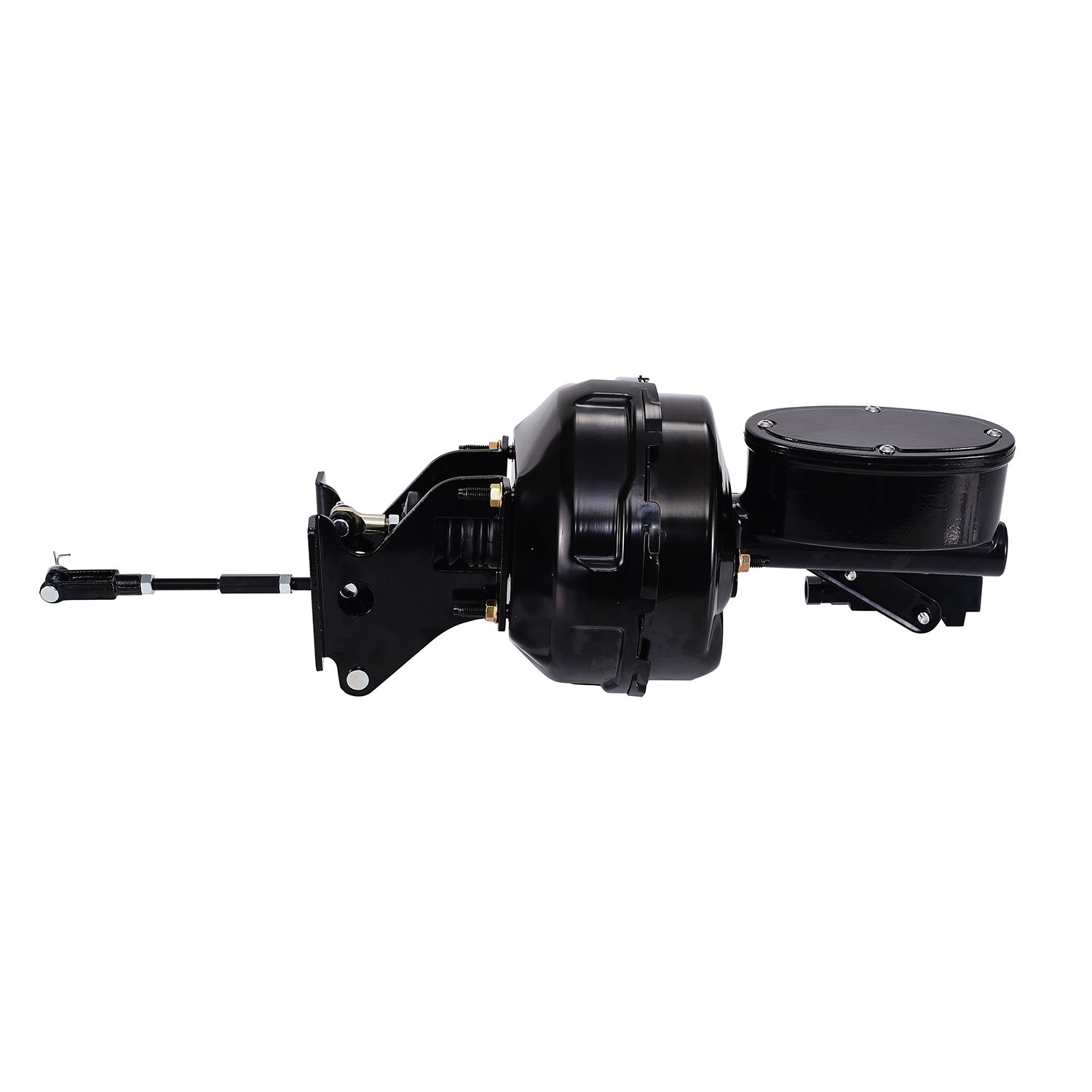 Black 9 Inch Dual Power Brake Booster Kit for 1967-72 Chevy GMC Truck Pickup with Black Mounting Brackets