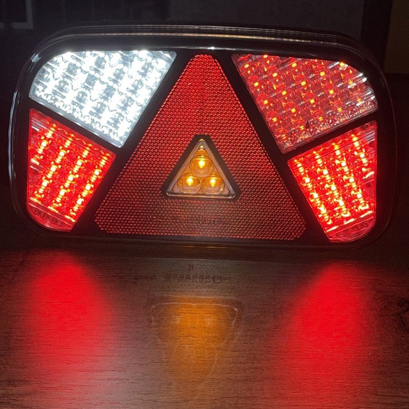 LED Trailer Tail Light Kit Rear Stop Brake Light Signal Lamp Wiring Harness Cable for Caravan Lorry Trailer Tail Light