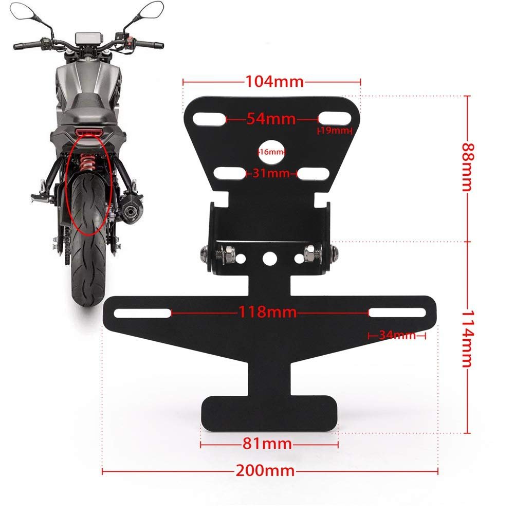 Motorcycle License Plate Bracket