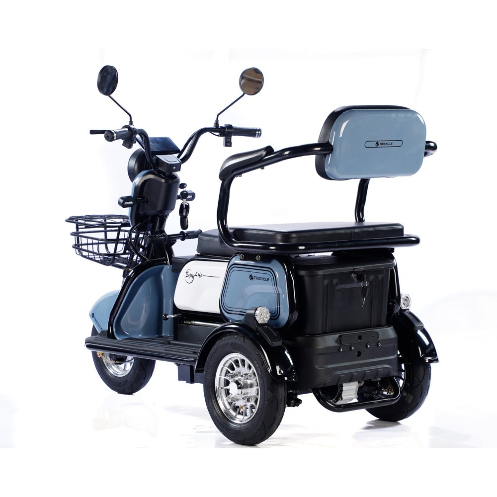Wholesale 600W 48V/60V Electric Tricycle 3 Wheels Scooter for the Elderly and the Disabled Multi-functional Seat Design