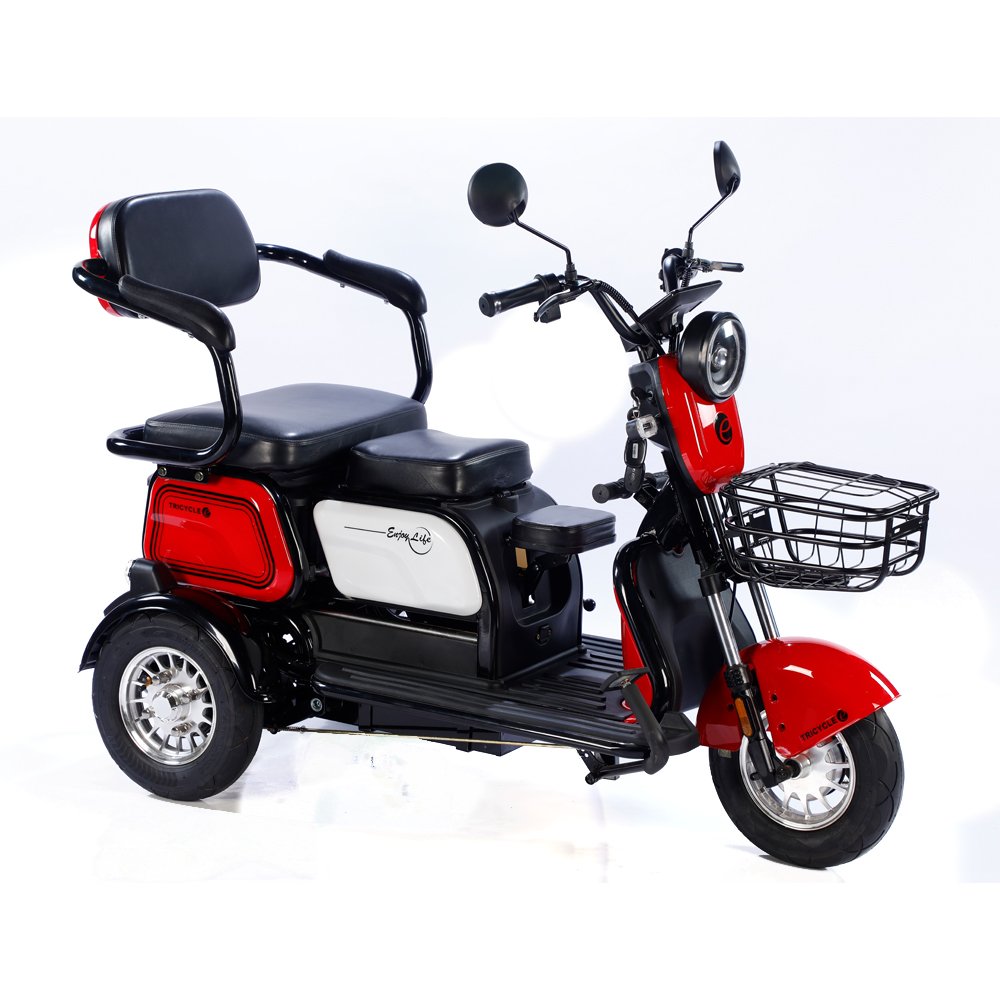Wholesale 600W 48V/60V Electric Tricycle 3 Wheels Scooter for the Elderly and the Disabled Multi-functional Seat Design
