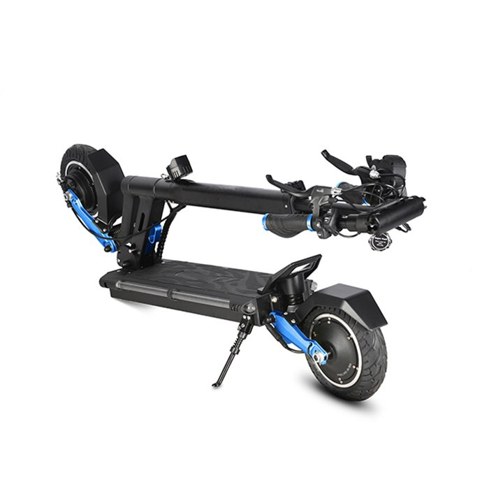 Dual Motor 8 Inch City Scooter Urban Foldable Electric Scooter High Speed 600W Motor Drum Brake LED Light Soft Suspension