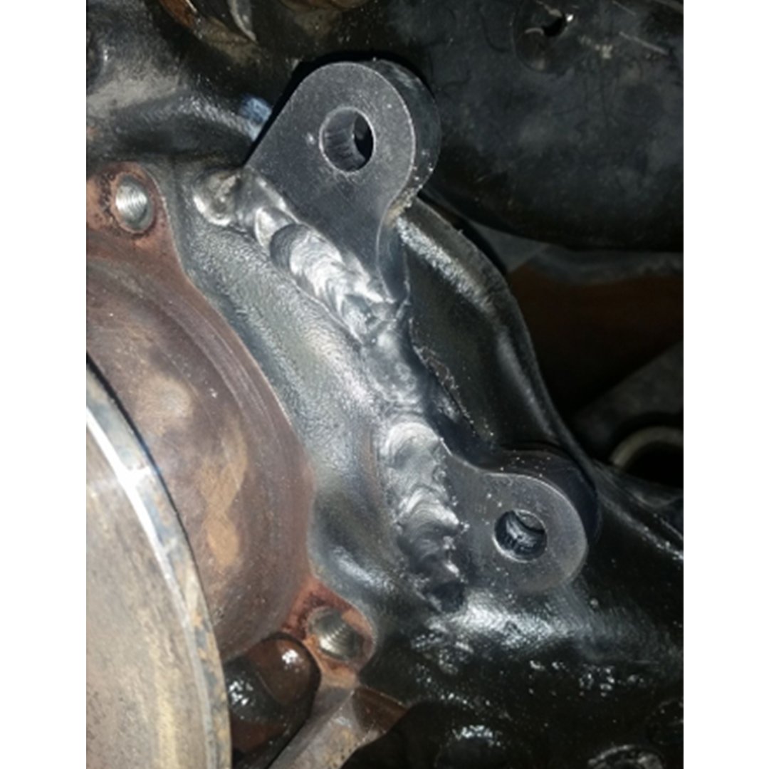 BEVINSEE Dual Rear Caliper Bracket Weld on Adapter Drift Handbrake for BMW E36 E46