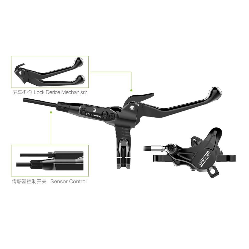 Electric Left Mount Forged Aluminum Mineral Oil Hydraulic Disc Brake for Scooters