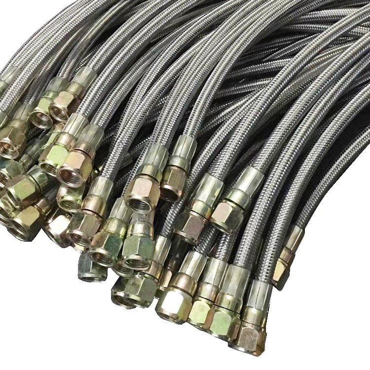 High Performance AN4 AN6 AN8 AN10 AN12 Black Nylon Ss Braided Racing Automotive CPE Rubber/Ptfe Hose E85 Oil Cooler Fuel Line