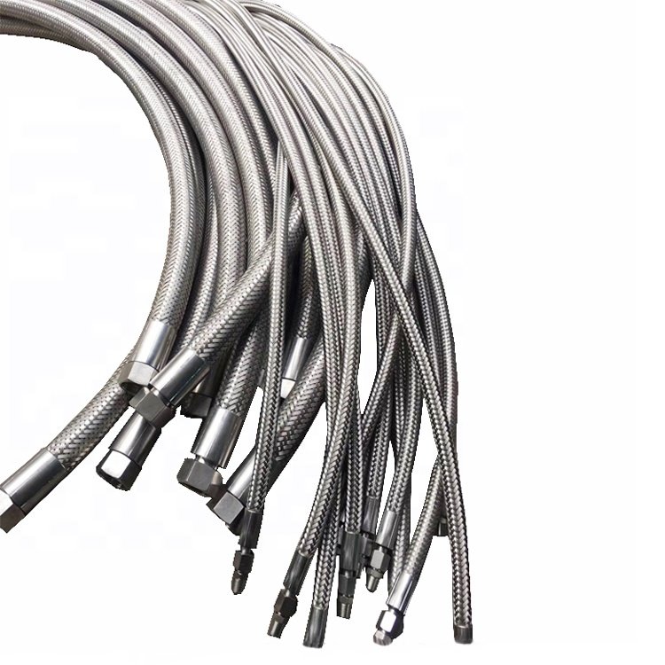 High Performance AN4 AN6 AN8 AN10 AN12 Black Nylon Ss Braided Racing Automotive CPE Rubber/Ptfe Hose E85 Oil Cooler Fuel Line