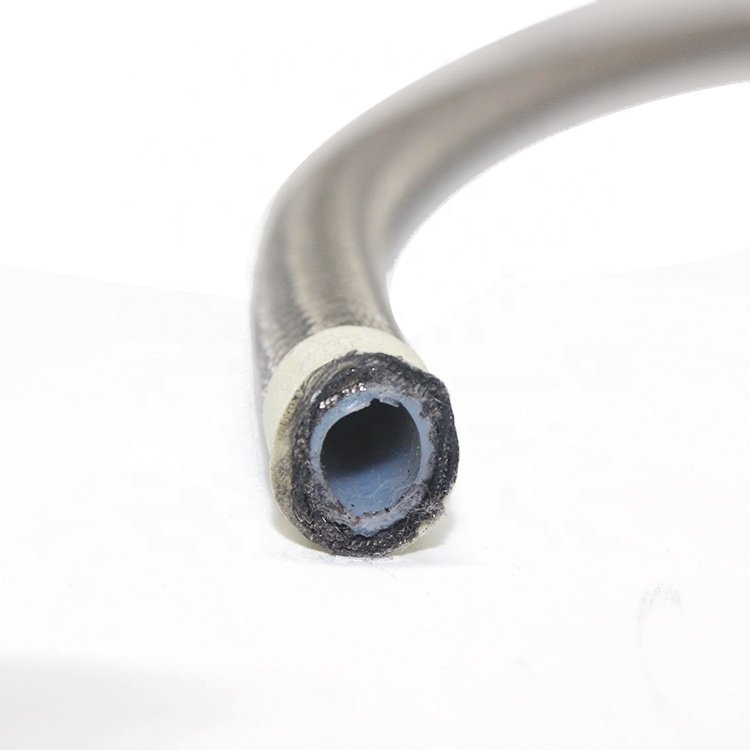 High Performance AN4 AN6 AN8 AN10 AN12 Black Nylon Ss Braided Racing Automotive CPE Rubber/Ptfe Hose E85 Oil Cooler Fuel Line