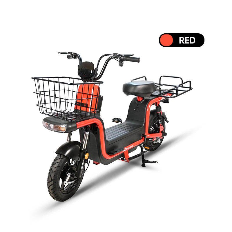 Factory Custom Aluminum Alloy Frame Delivery Electric Bike With 800W60V LeadAcid Battery Durable Tire for Fast Food Cargo E-bike