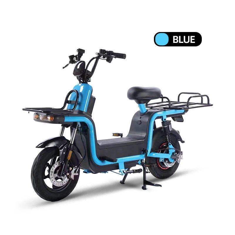 Factory Custom Aluminum Alloy Frame Delivery Electric Bike With 800W60V LeadAcid Battery Durable Tire for Fast Food Cargo E-bike