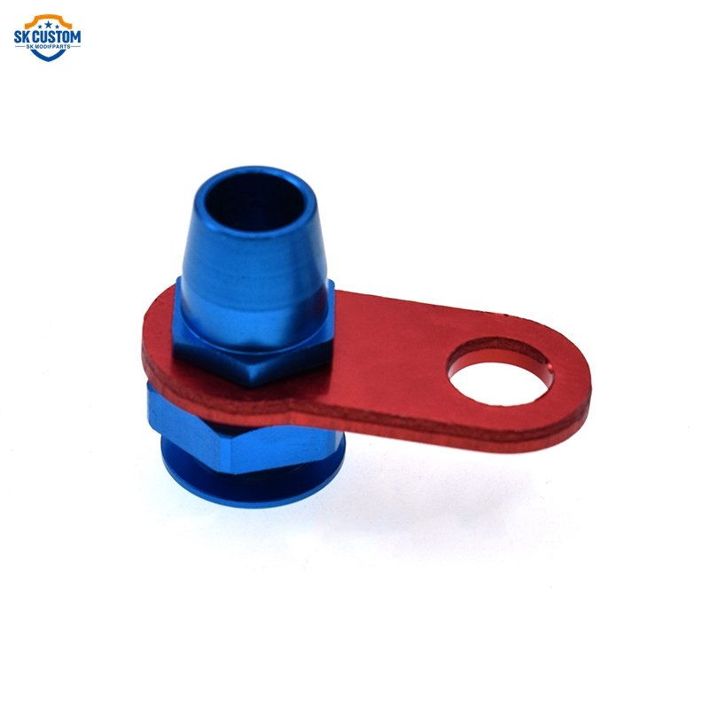 Racing Auto Parts AN3 Brake Hose Fitting Finisher Clamps Brake Line Fixing Clips Brake Fitting with Mounting Bracket