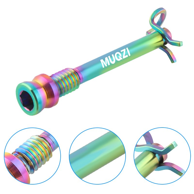 MUQZI Cycle Disc Brake Caliper Pin Insert Caliper Screw Titanium Accessories Bike Hydraulic Disc Brake Pads Fixing Bolt