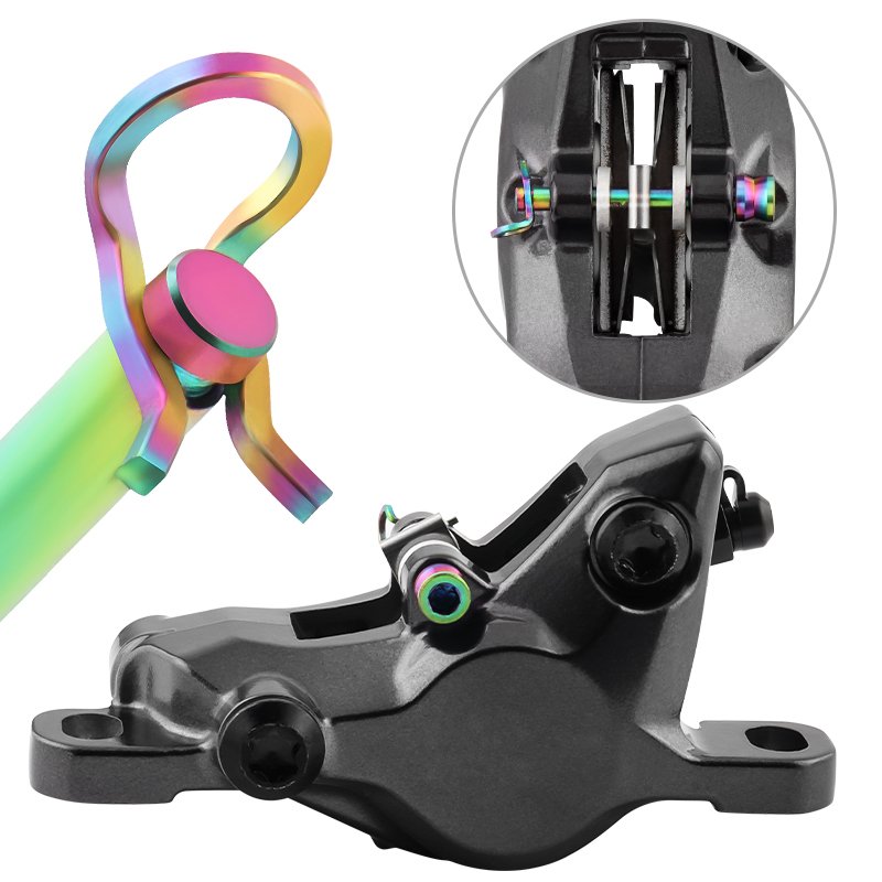 MUQZI Cycle Disc Brake Caliper Pin Insert Caliper Screw Titanium Accessories Bike Hydraulic Disc Brake Pads Fixing Bolt
