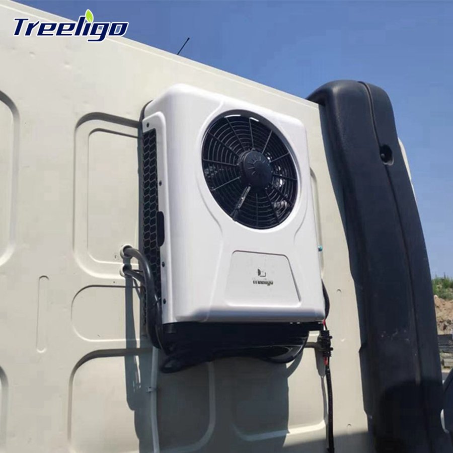 24V Truck Sleeper Parking Cooler AC Kit Car 12v Compressor Electric Tractor Cab Air Conditioner