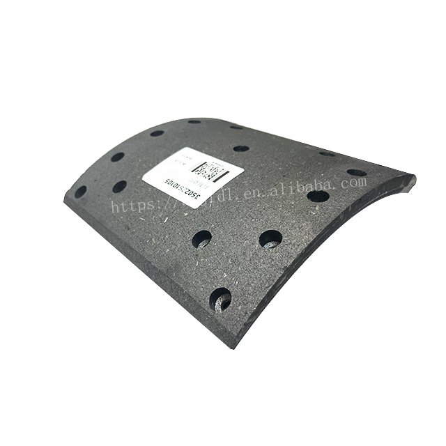 Hot Sale Products China Dongfeng Truck Brake Parts 3502ZS10105 Rear Brake Shoe Lining Friction Plate