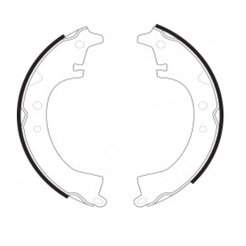 Rear Brake Shoes K2232 K2284 S528 for TOYOTA LITEACE TOWNACE 1C 2C FX 90-97