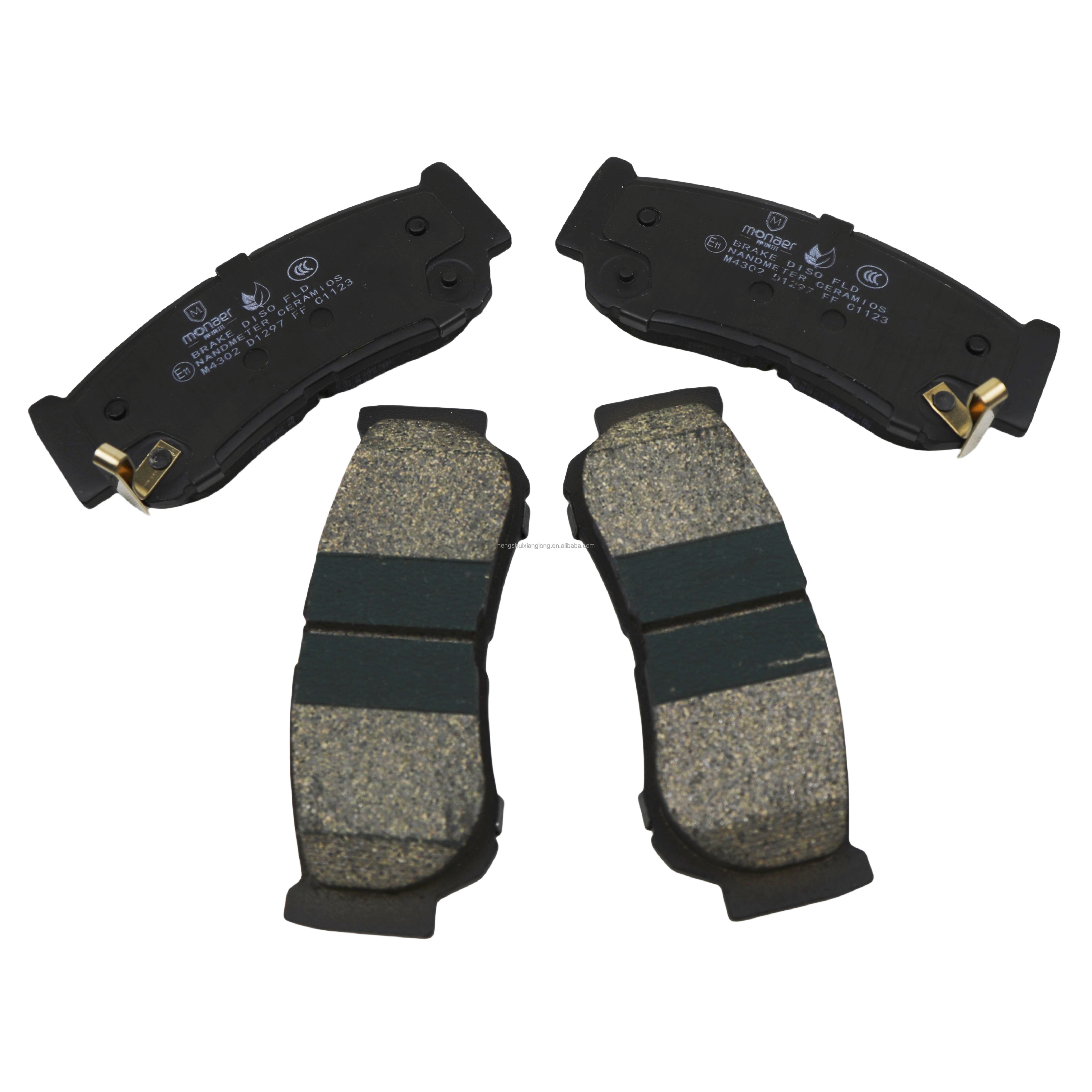 Auto Spare Parts Monaer High Quality D1297 Ceramic Rear Axle Brake Pads Fo HYUNDAI
