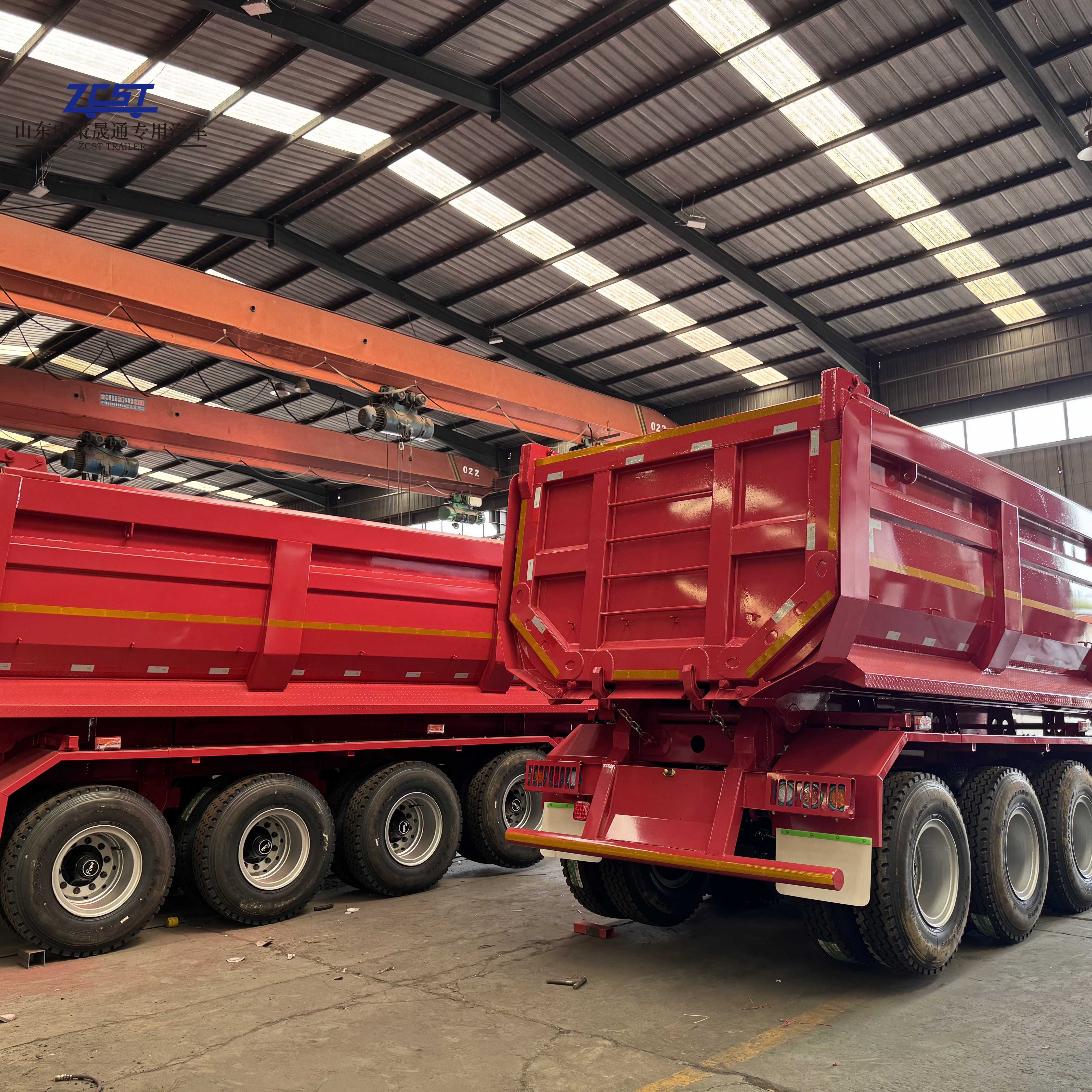 U-type Tipping Dumping Truck Trailer U-type Rear Tipper Dump Semi-trailer Carbon Steel New and Used 3 Axles 50 Tons Transport