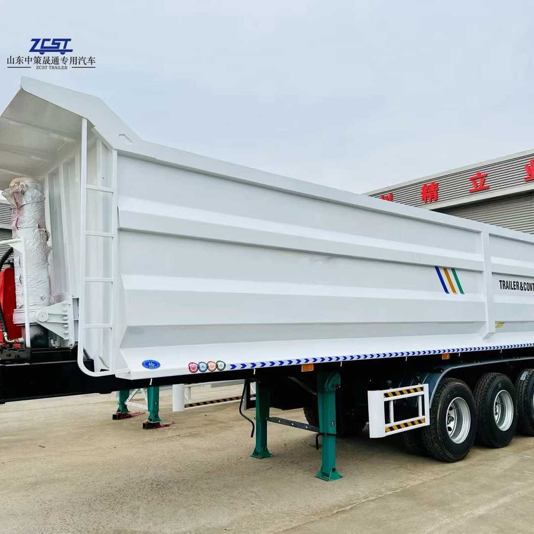 U-type Tipping Dumping Truck Trailer U-type Rear Tipper Dump Semi-trailer Carbon Steel New and Used 3 Axles 50 Tons Transport