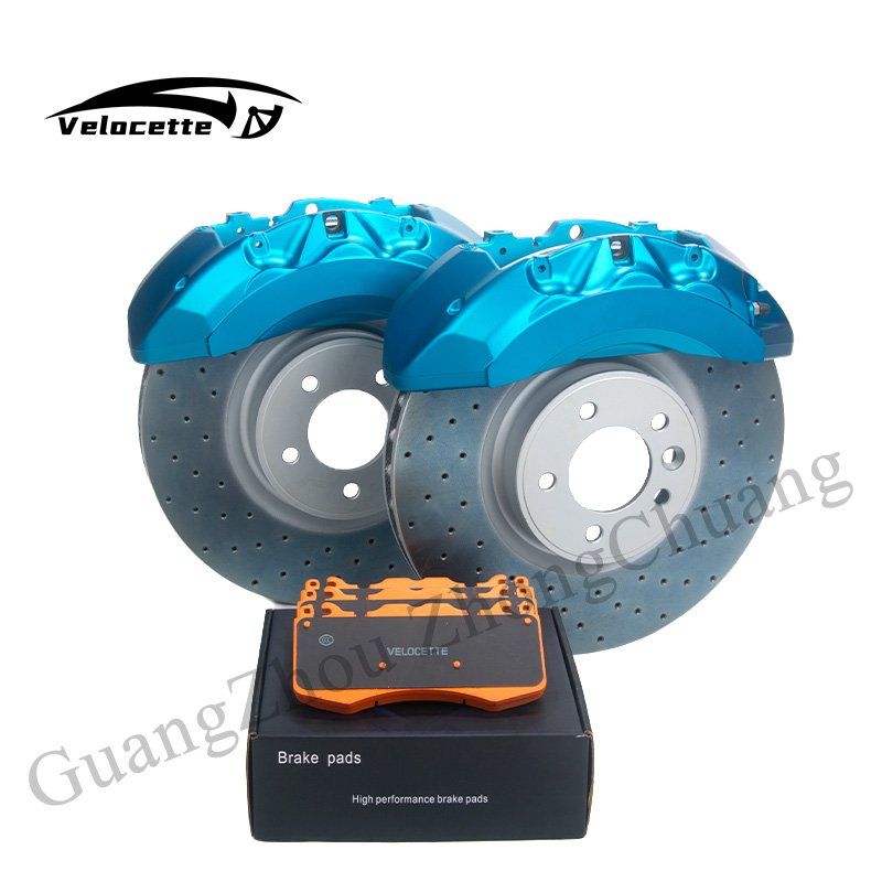 High Performance Front Brake Caliper Kit New 6-Piston with 380mm Disc Brake Pads for Land Rover Defender