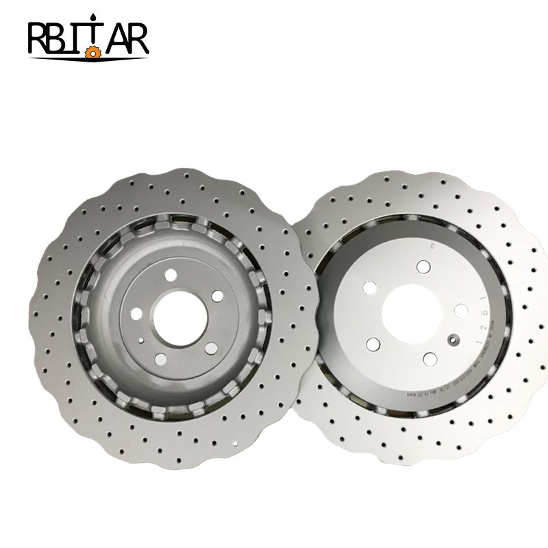 Auto Rear Wheel Cross Drilled Car Brake Disc for Audi A6 OEM 4G0615601