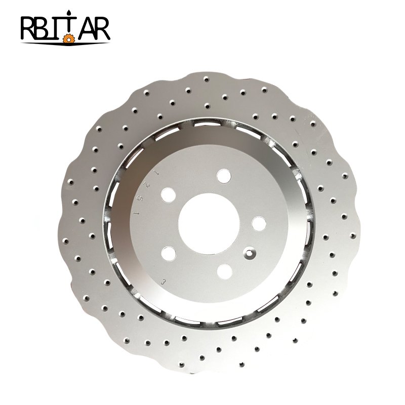 Auto Rear Wheel Cross Drilled Car Brake Disc for Audi A6 OEM 4G0615601