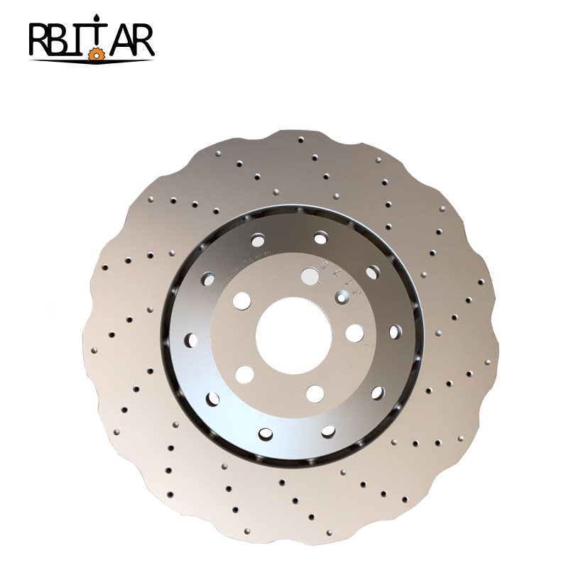 Auto Rear Wheel Cross Drilled Car Brake Disc for Audi A6 OEM 4G0615601