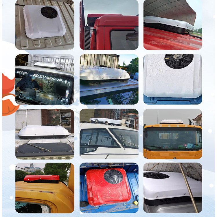 Electric Mounted 24V 12V Roof Top Parking Air Conditioning System for Vintage Truck Van Truck Rooftop Auto Parking Conditioner