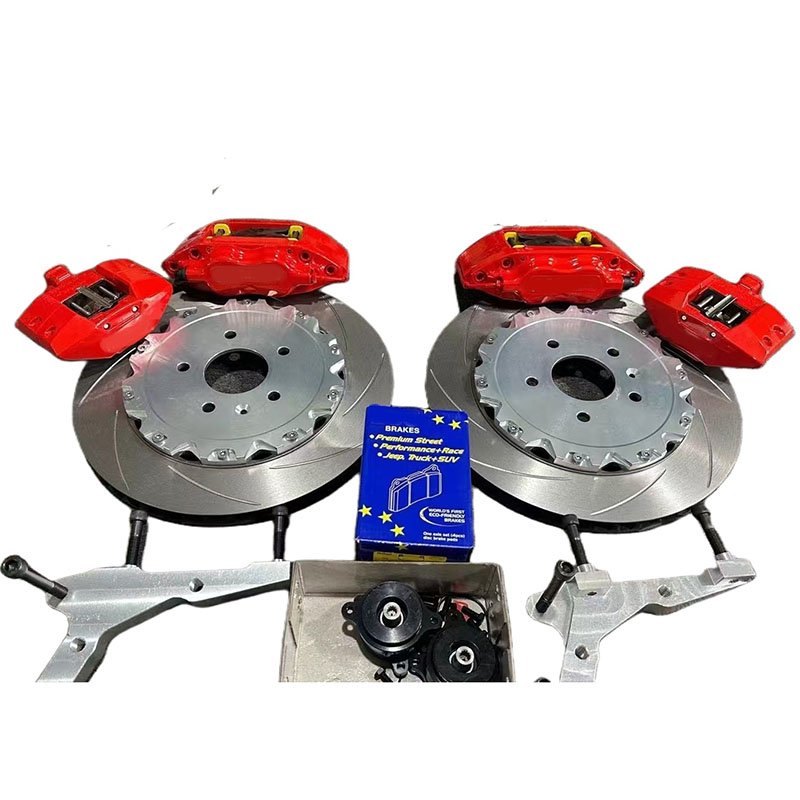 Small Brake Caliper Kit for 7600 4 Pistons Racing Disk Rotor Kit for R15 16 17 Fit Gk5 Ge8 Ek9 B9 Tribeca Abarth