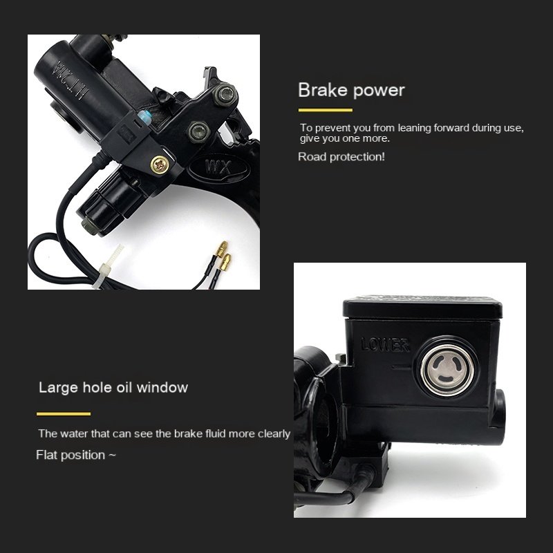 With Parking Device Disc Brake Upper Pump Electric Tricycle Front and Rear Brake Handle Upper Pump with Brake Lock