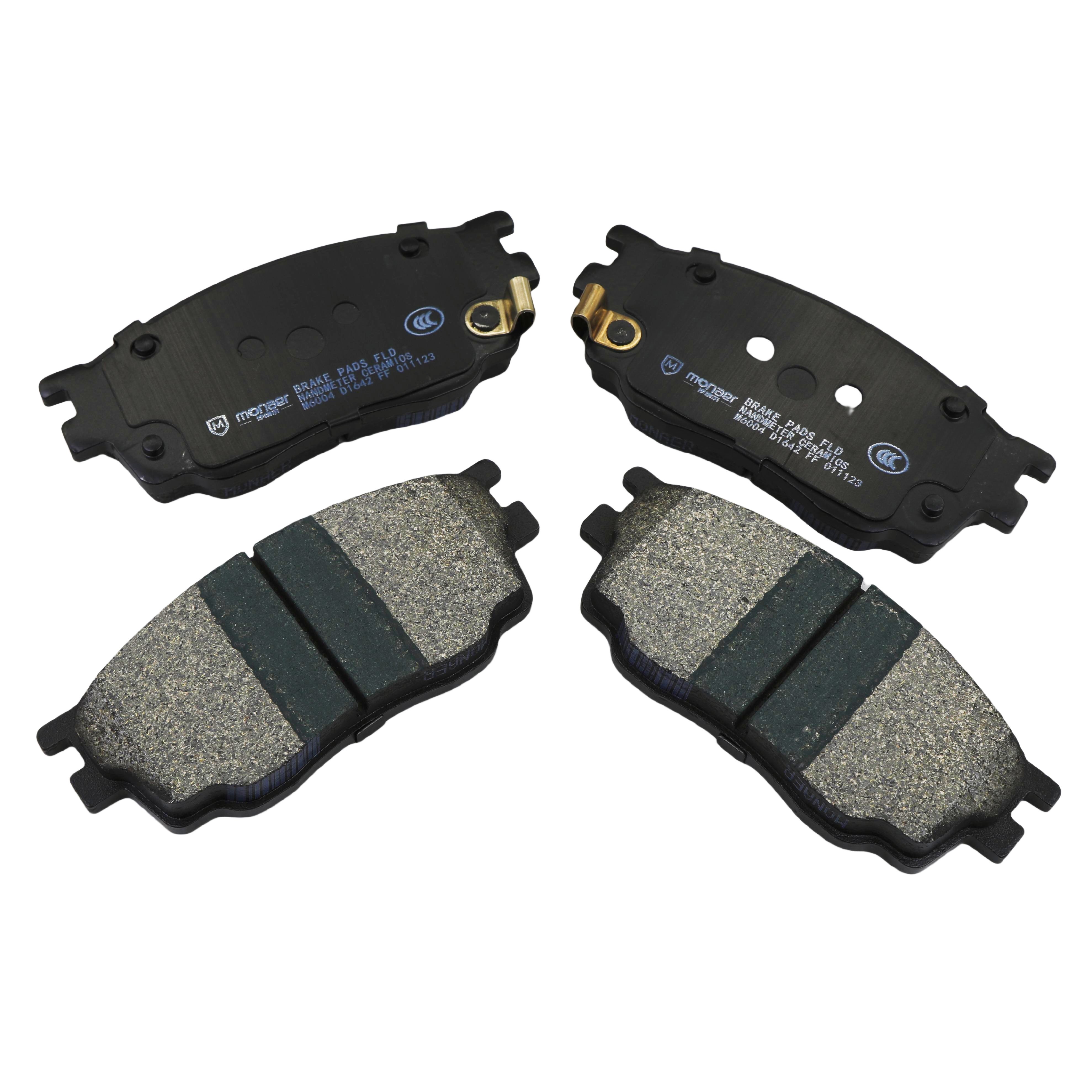 Monaer Brake Pads Cost-effective D1642 Ceramic Front Disc Brake Pad for Mazda/Kia