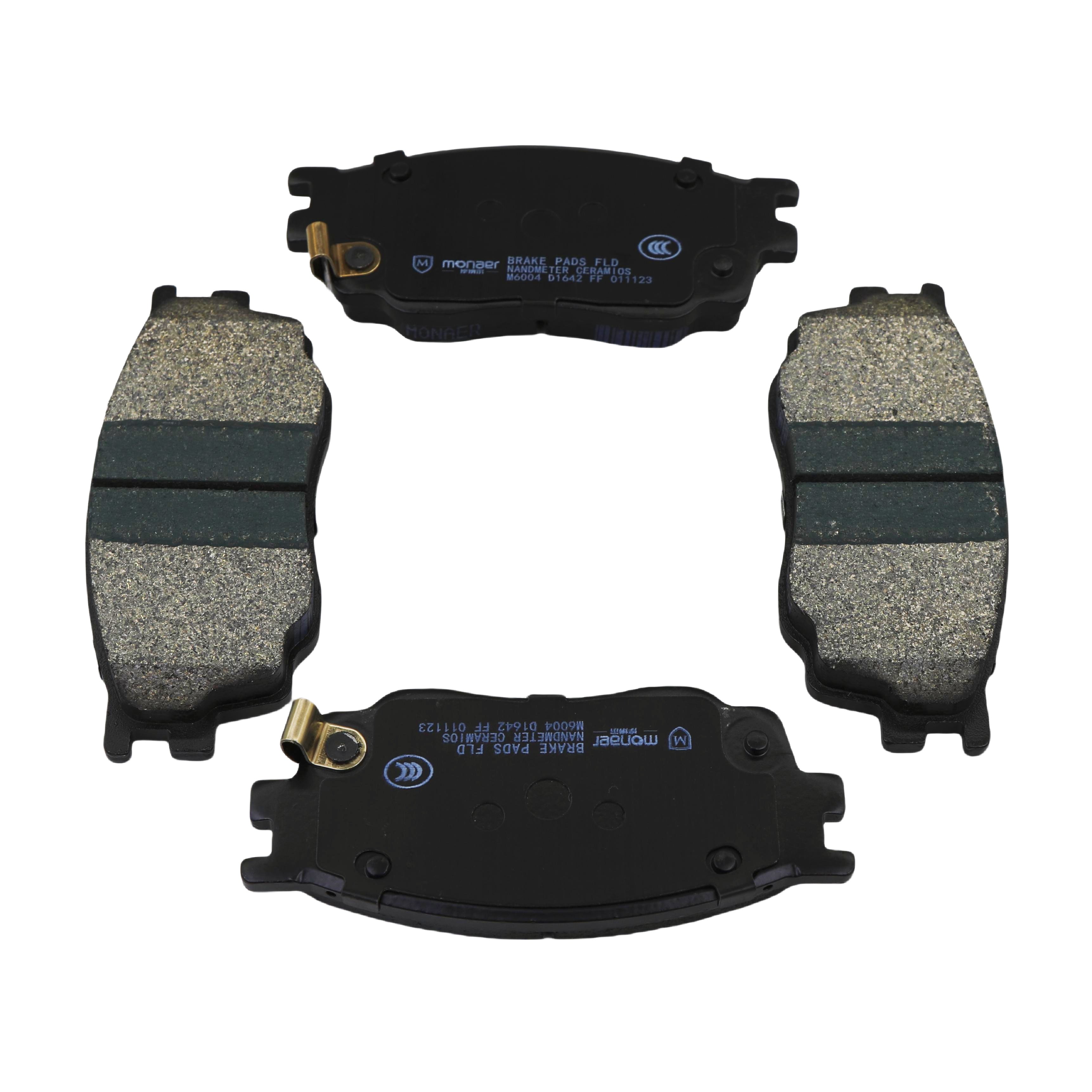 Monaer Brake Pads Cost-effective D1642 Ceramic Front Disc Brake Pad for Mazda/Kia