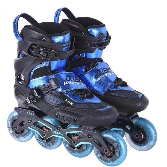Professional Carbon Fiber Roller Skating Children's and Adult Skating Shoes Roller Skating Shoes Flat Brakes