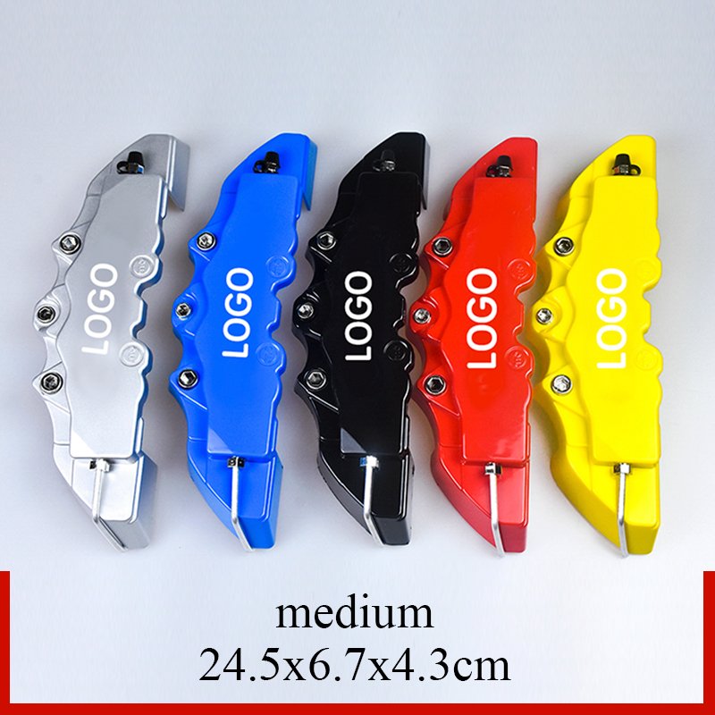 2 Car Retrofit Front and Rear ABS Plastic Car Brake Caliper Sleeve Kit Disc Brake Caliper Sleeve
