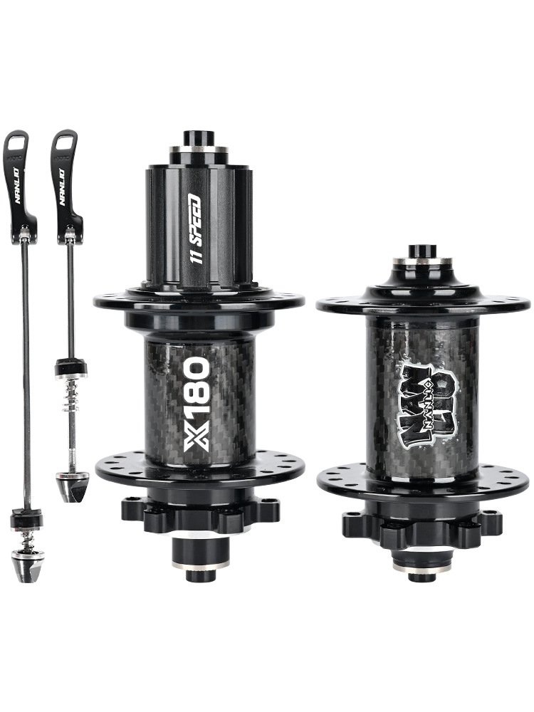 Nanlio X180 Mountain Bike Flower Drum 180 Sound Aluminum AlloyCarbon Fiber Pattern Disc Brake 32 Hole Axle