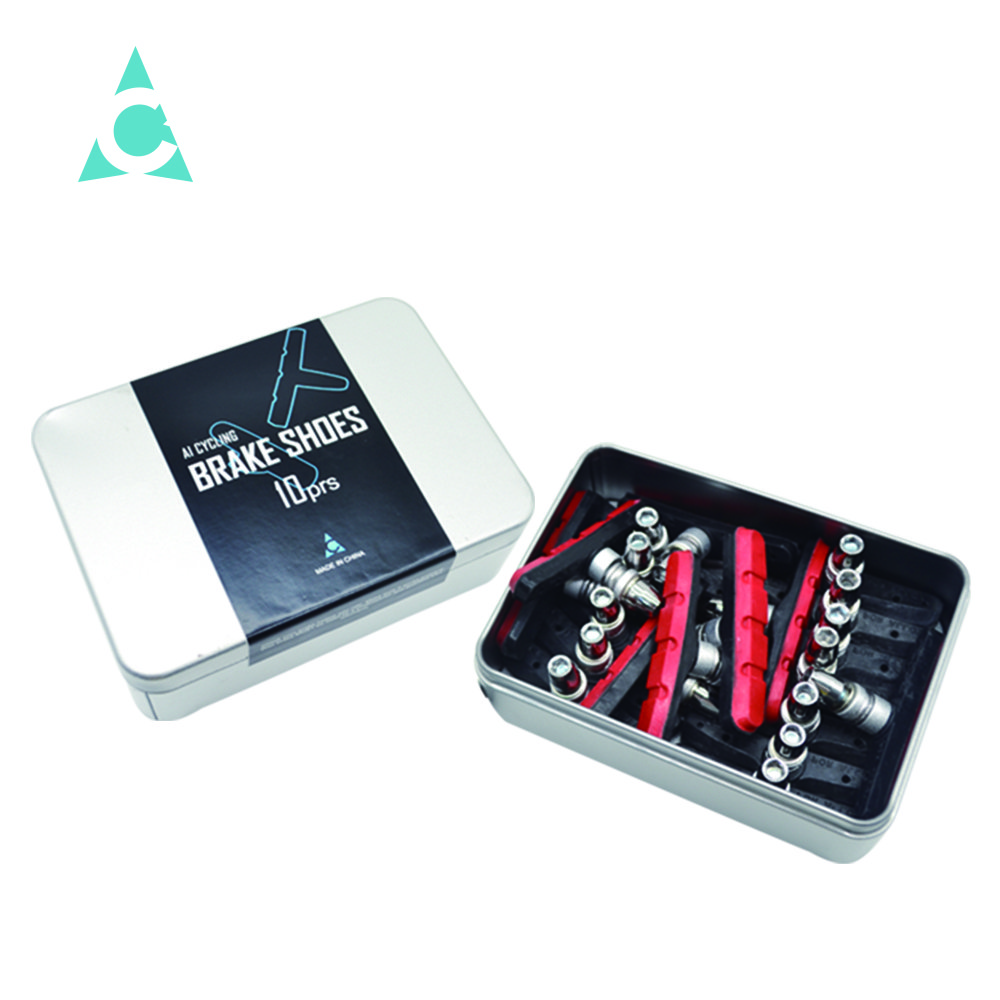 10 Pairs Bicycle V/C Brake Holder Pads Shoes Blocks Rubber/Specific Compounds Durable Pad for Long-lasting Performance