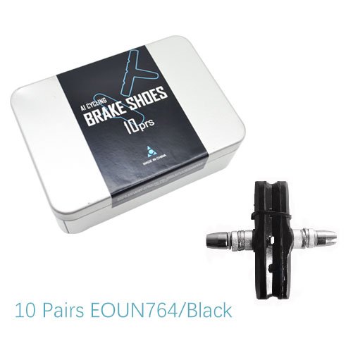 10 Pairs Bicycle V/C Brake Holder Pads Shoes Blocks Rubber/Specific Compounds Durable Pad for Long-lasting Performance