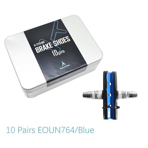 10 Pairs Bicycle V/C Brake Holder Pads Shoes Blocks Rubber/Specific Compounds Durable Pad for Long-lasting Performance