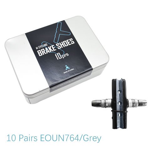 10 Pairs Bicycle V/C Brake Holder Pads Shoes Blocks Rubber/Specific Compounds Durable Pad for Long-lasting Performance