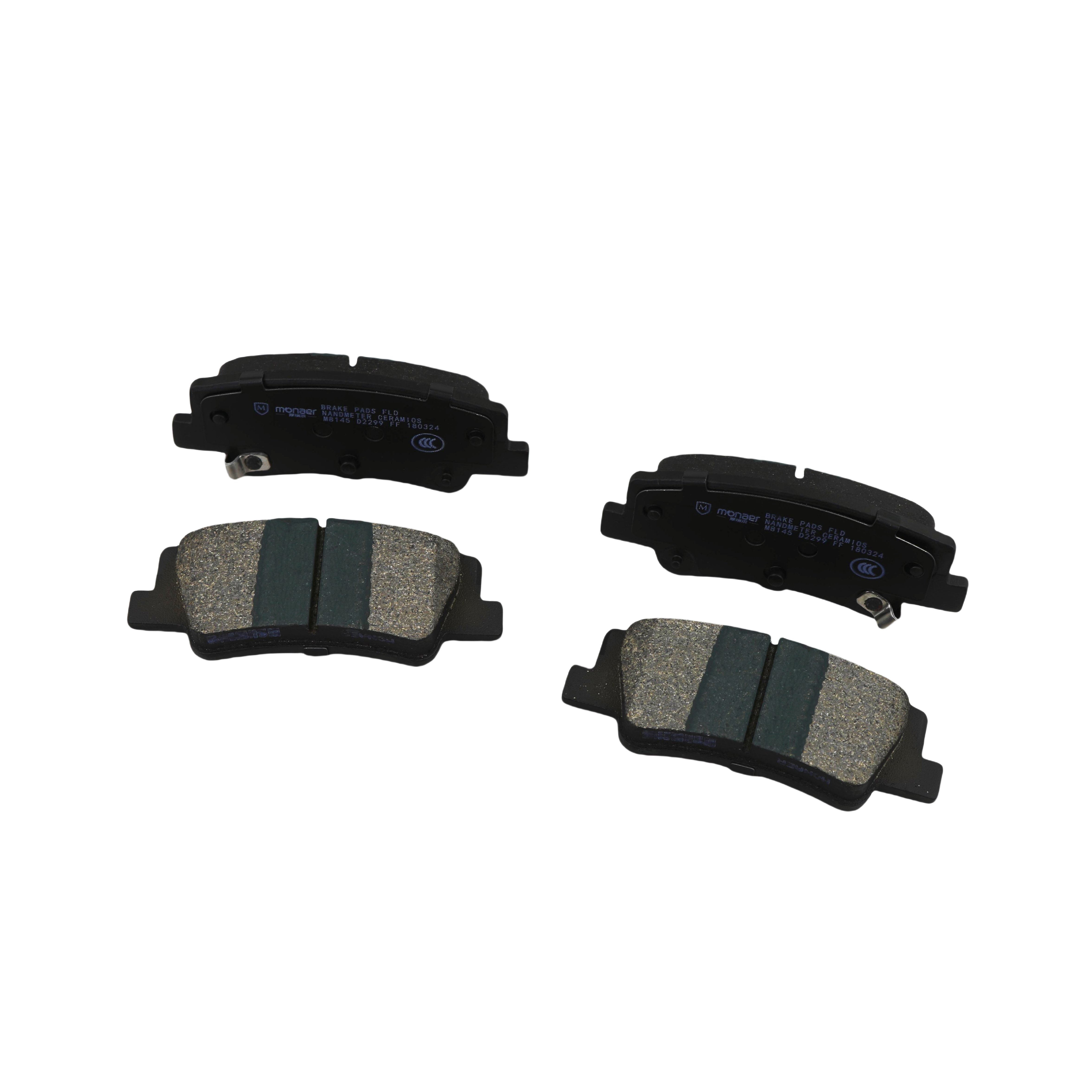 58302-N9A00 Monaer D2299 Ceramic Rear Disc Brake Pad for Toyota Factory Supplied Brand New